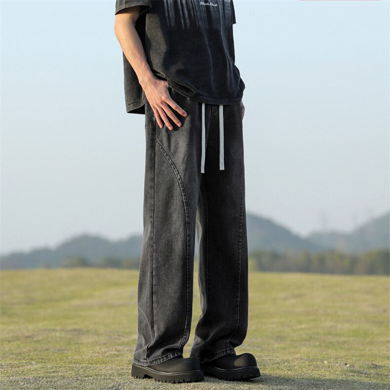 美式牛仔裤直筒时尚潮牌复古时尚男款裤子K760特批-40,男装牛仔裤,星座718-1