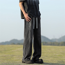 美式牛仔裤直筒时尚潮牌复古时尚男款裤子K760特批-40，男装牛仔裤，星座718-1