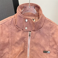 秋男皮夹克扎染双层渐变色金属贴外套JK3110P78，男装夹克，星座1013-1