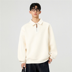 春季新款轻熟休闲风 POLO领卫衣WY05512-P55图片