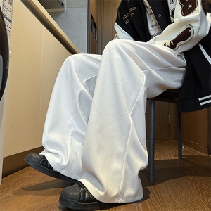 裤子男款秋直筒卫裤潮牌青少年运动裤宽松直筒男生休闲裤K112/P30图片