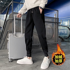 社会精神小伙2022加绒卫裤运动束脚男裤DS-B249-KK91-P58-加绒P68，男装休闲裤，星座215（原电商B249）