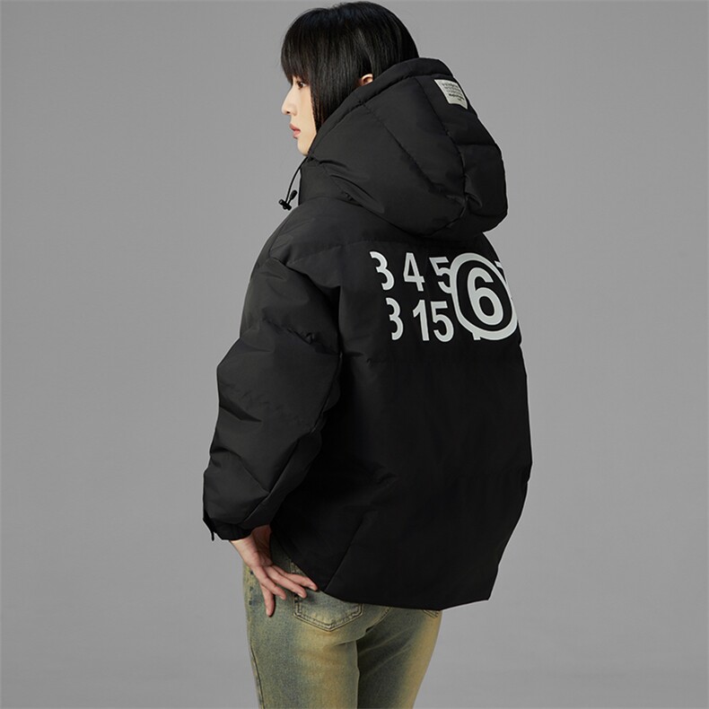 2024冬装新款时尚马吉拉潮流简约气质轻便连帽羽绒服,女装羽绒服,PLAYFOX