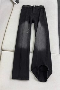 B221美式ins高街修身斜切微喇牛仔裤LK25574-特P40控68图片