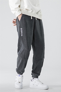 男大码刺绣束脚休闲裤 1516-1_9968-L-4XLP60 5XL-10XLP60图片