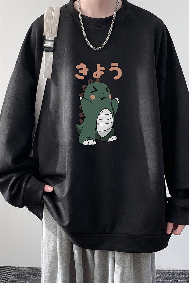 麂皮绒卫衣男大码重磅长袖t恤男JW81037-P35,男装卫衣,电商A040