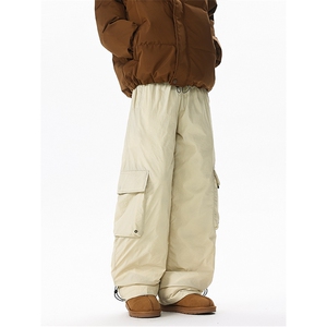 8XL-M三防登山工装羽绒裤男90白鸭绒冲锋裤子男YRK2001P118控158图片