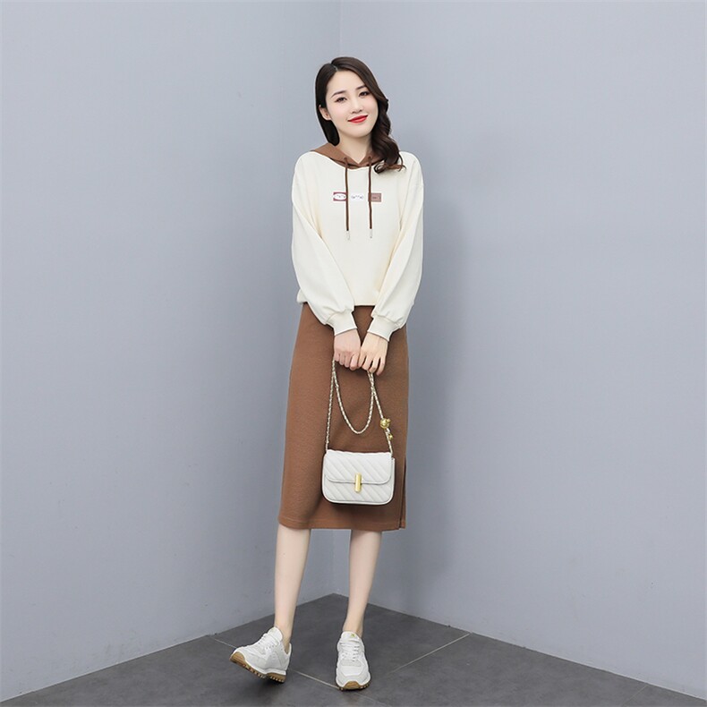 2025新款春秋款超火套装裙子女两件套时尚气质春装马甲套装长裙,女装套装/套裙,雅佳俏