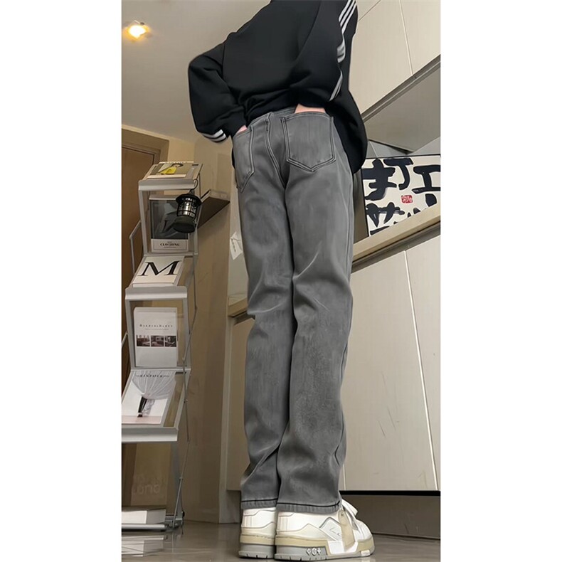 某音品质！加绒加厚牛仔裤修身显瘦视频切片常规55加绒65,男装牛仔裤,星座310A-4