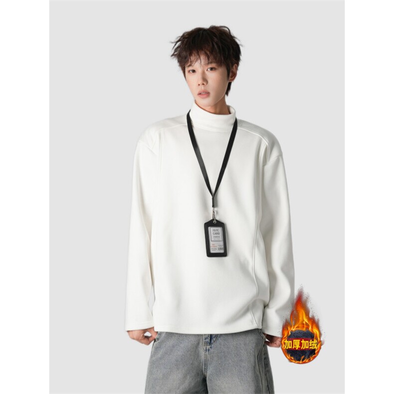 TXDD018-P45加绒加厚冬季长袖T恤男打底衫，男装T恤，星座712A-1