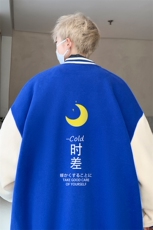 摇粒绒棒球服男大码开衫卫衣男夹克BF86047-P65，男装夹克，电商A040