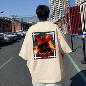 抖音得物直播品质夏季新款潮流印花短袖dcm308-特批20控38图片