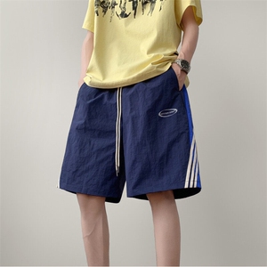 条纹撞色速干短裤男夏季薄款宽松五分裤 FSDK246 M-3XL 特p30控58图片