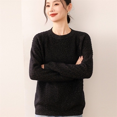 2025年秋季新款百搭女士春色套头羊毛衫，女装羊毛衫，狄美羊绒