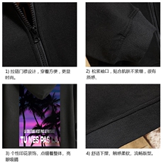 KS21195-P38加绒款-P43连帽开衫卫衣男运动外套大码班服砖墙，男装卫衣，电商A040A