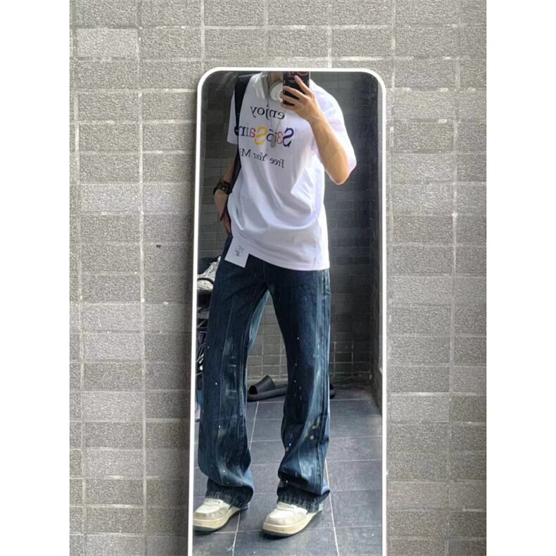 【有货】喷墨扎染牛仔裤男款美式复古vibe风裤子NZK56WW-特P48,男装牛仔裤,星座1007（原301D）