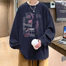 抖音得物供货量大从优可提供视频美式长袖T恤CT821特P25，男装T恤，电商A486-1