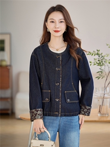 时尚休闲减龄百搭牛仔外套2025春秋新款图片
