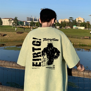 量大优  供视频  重磅麂皮绒短袖T恤男JPDX241-特P19图片