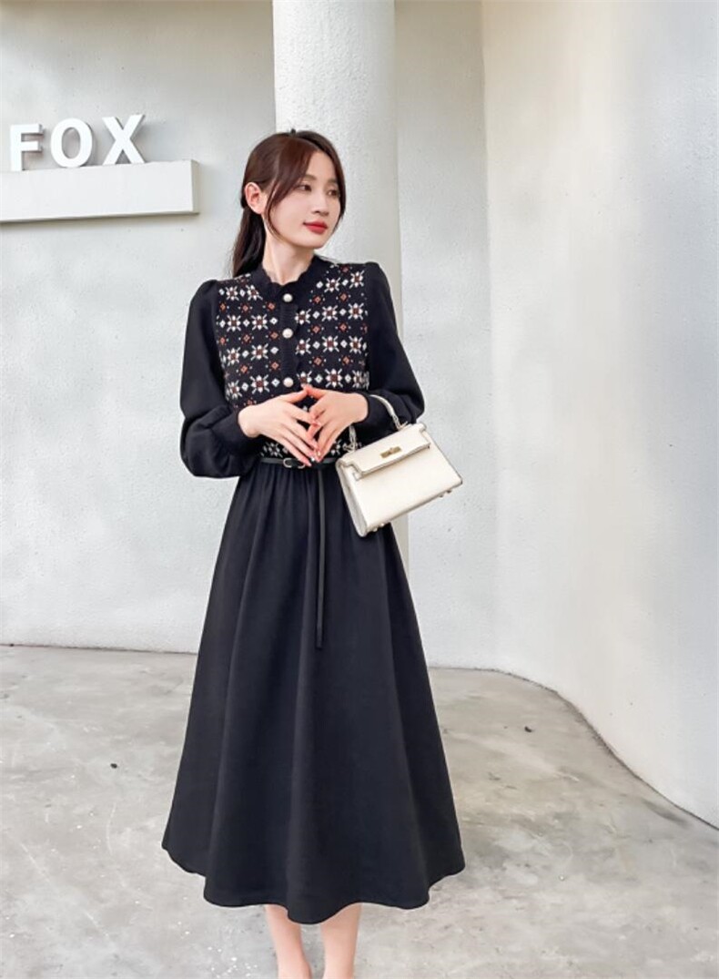 秋装新款连衣裙，女装连衣裙，琴菲儿