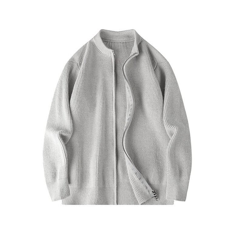 MK6967-CG-BRP63开衫双拉链毛衣设计感针织衫棒球领休闲情侣上衣，男装针织衫/毛衣，星座510A-3