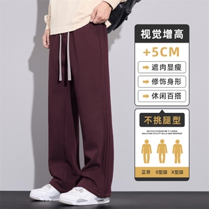 2025秋季宽松直筒休闲裤子男款美式潮流百搭阔腿长裤男Z9860-P45图片