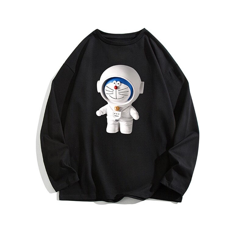 NASA叮当猫控48重磅230g纯棉长袖t恤男大码圆领卫衣TX3233-P28,男装T恤,电商A040