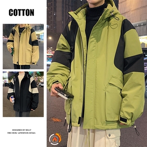 2025冬季主推石墨烯工装加厚连帽抗寒冲锋棉服货号YY2318棉衣图片