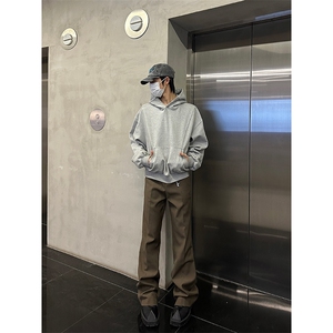 港风 cleanfit休闲裤西裤微喇长裤阔腿裤A014-DY25015-P50控68图片