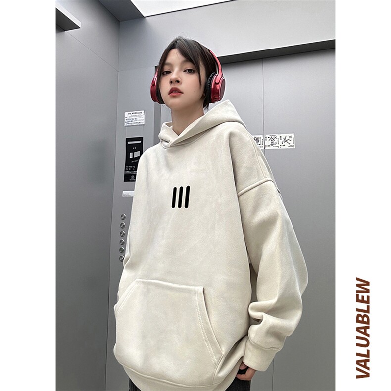 麂皮绒连帽卫衣直播品质重磅400克三条杠印花JL7168-P45控78,男装卫衣,星座508（原C305）
