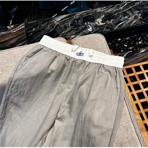 轻奢拼接舒适透气夏季薄款休闲裤，网图-A061-AX01546-特P35图片
