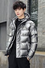 新款主推2021冬季连帽棉衣男修身大码亮面棉服加厚保暖外套P90，男装棉衣，星座410-6（原星座1304-1）