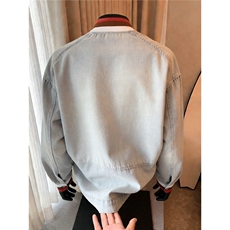 春秋美式复古cleanfit牛仔外套男女高级感痞帅底特律立领工装夹克，男装工装外套，星座410-6（原星座1304-1）