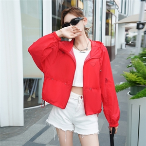 黄色韩版时尚气质松弛感连帽防晒外套女2025夏季新款宽松百搭上衣图片