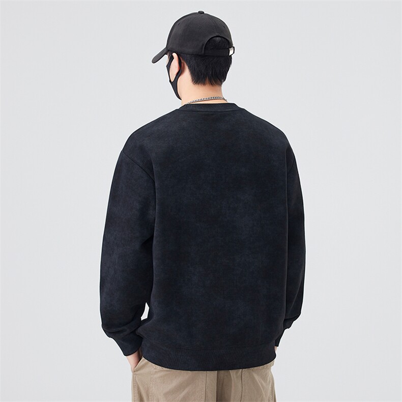 数据卫衣秋冬季2025新款加绒加厚B240-B240-WY988010-1,男装卫衣,电商B240