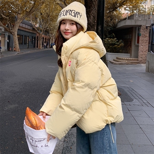 奶fufu超好看黄色短款羽绒服女冬2024年新款流行爆款90白鸭绒外套图片