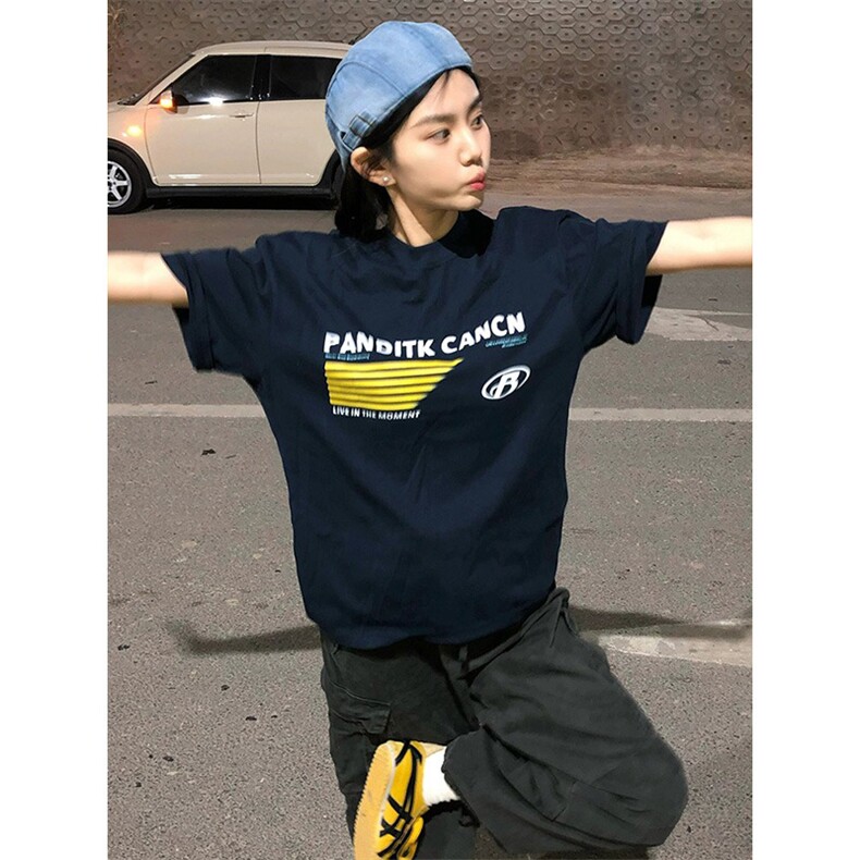 T0601-P252025新款潮牌字母印花短袖夏季宽松百搭纯棉上衣,男装T恤,星座617A-2