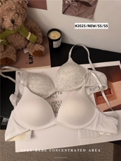 内衣女无痕小胸显大文胸无钢圈聚拢无肩带透气少女文胸罩，文胸，梦白服饰厂