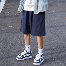 休闲短裤日系潮牌夏季复古2025小直筒五分短裤男宽松五分裤子潮，男装牛仔裤，星座506A