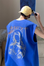 B239-1225-P23夏季坎肩无袖T恤男装背心/马甲创意字母人像印花，男装背心/马甲，星座514-2(原B239)