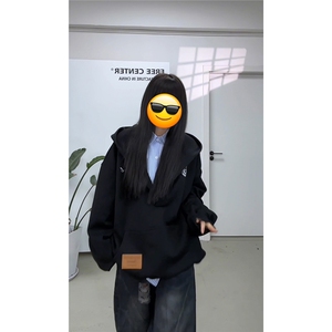 视频截图慎用!图片只做展示大货已到美式大V领连帽卫衣WY78069P65图片