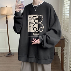 春季圆领卫衣男大码韩版宽松长袖外套S6352-P28，男装卫衣，电商A040