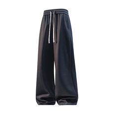 2026春季新款复古垂感仿牛仔休闲长裤男夏宽松紧腰裤子KZ2536-P42，男装休闲裤，星座210-1