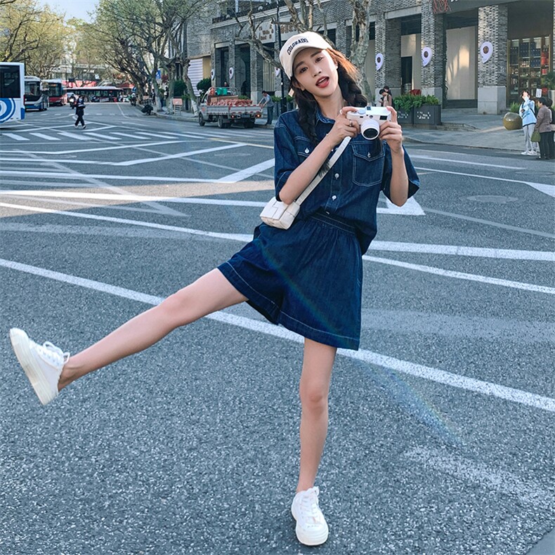 现货现货【新款首-发】休闲牛仔套装P125控185,女装套装/套裙,浙宝285（原212）