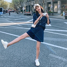 现货现货【新款首-发】休闲牛仔套装P125控185，女装套装/套裙，浙宝285（原212）