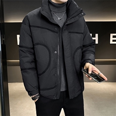 标90白鸭绒店主风轻奢无帽立领宽松休闲羽绒服外套M639-P320，男装羽绒服，电商A413