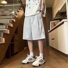 休闲短裤男士夏季2025新款宽松冰丝薄款外穿五分裤Q29135-特P25，男装牛仔裤，星座610（原A335）