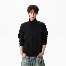 2026春季长袖T恤半拉链美式打底健身训练服C61307-TP2548，男装T恤，电商A102