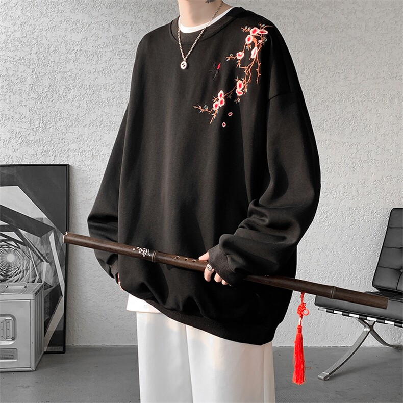 【现货】WY5502-P45特控68中式刺绣套头卫衣（65棉）已注册,男装卫衣,电商D232