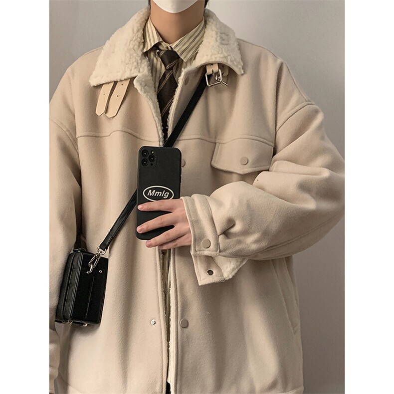 2024新款毛呢羊羔毛棉衣外套加厚W1855P130控158，男装棉衣，星座1018-3